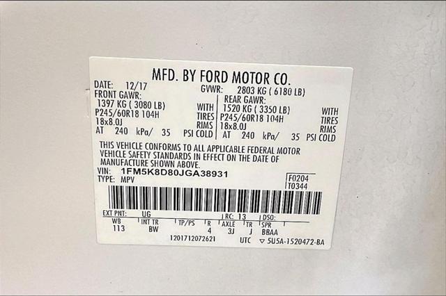 2018 Ford Explorer XLT