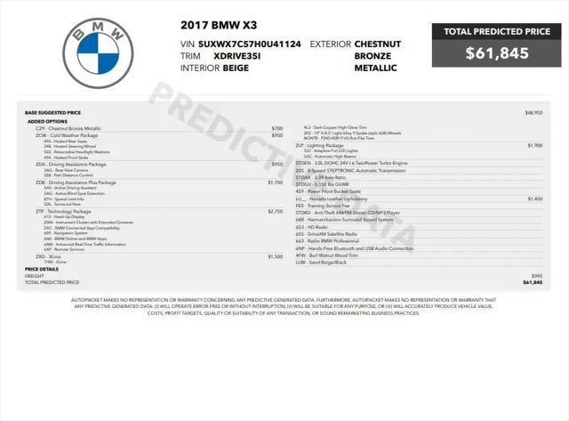 2017 BMW X3 xDrive35i for sale in Stafford, VA