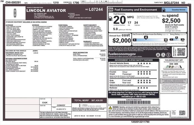 2021 Lincoln Aviator Reserve for sale in Fargo, ND