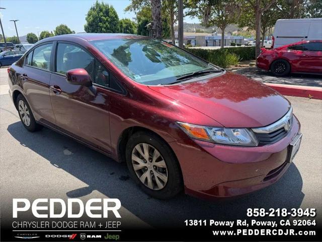2012 Honda Civic LX for sale in Poway, CA