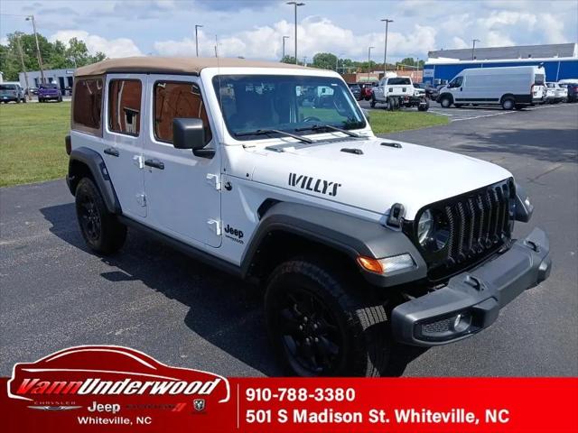 2022 Jeep Wrangler Unlimited Willys 4x4 for sale in Whiteville, NC