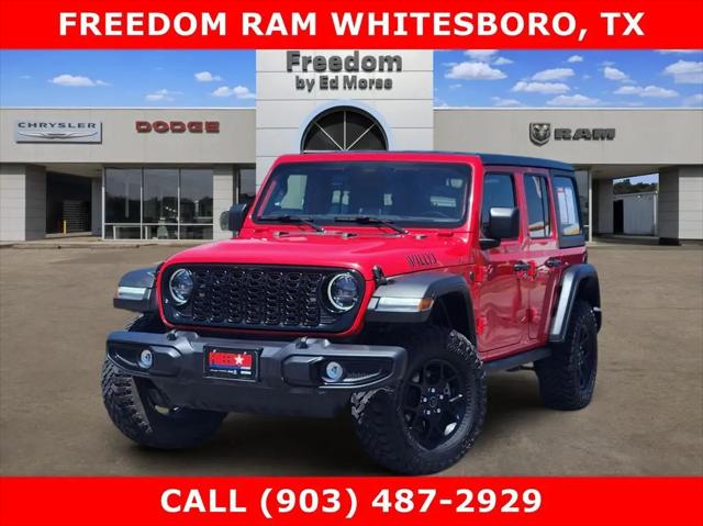 2025 Jeep Wrangler 4-Door Willys 4x4 for sale in Sherman, TX