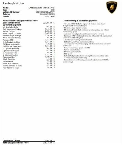 2023 Lamborghini Urus S for sale in Sarasota, FL