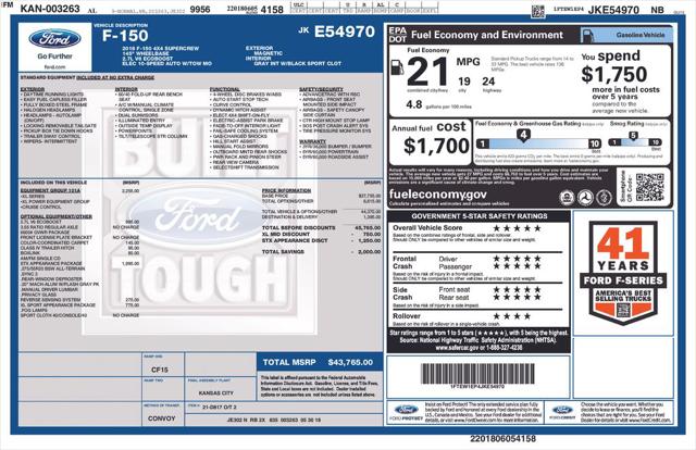 Used 2018 Ford F-150 XL For Sale in Muscle Shoals, AL