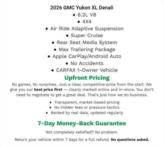 2026 GMC Yukon XL 4WD Denali for sale in Appleton, WI