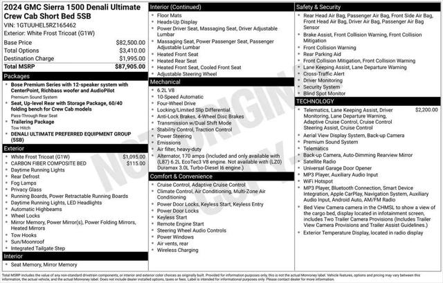 2024 GMC Sierra 1500 4WD Crew Cab Short Box Denali Ultimate for sale in Dover, DE