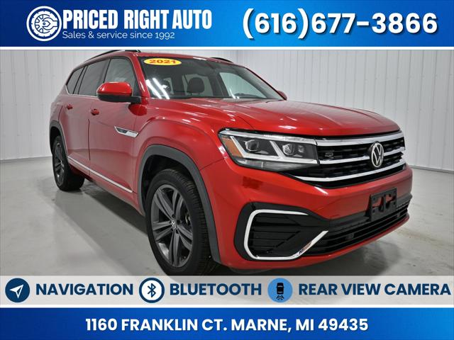 2021 Volkswagen Atlas 3.6L V6 SE w/Technology R-Line for sale in Marne, MI