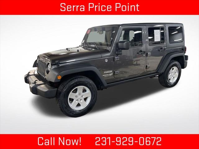 2018 Jeep Wrangler JK Unlimited Sport S 4x4 for sale in TRAVERSE CITY, MI