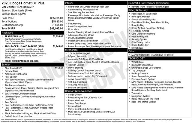 2023 Dodge Hornet GT Plus AWD 2023 Dodge Hornet GT Plus AWD