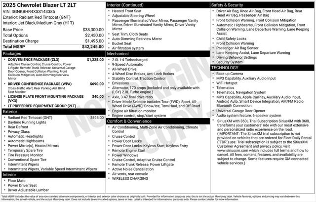 2025 Chevrolet Blazer AWD 2LT