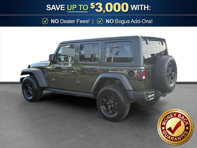 Used 2022 Jeep Wrangler Unlimited Willys Sport 4x4 For Sale in Muscle Shoals, AL