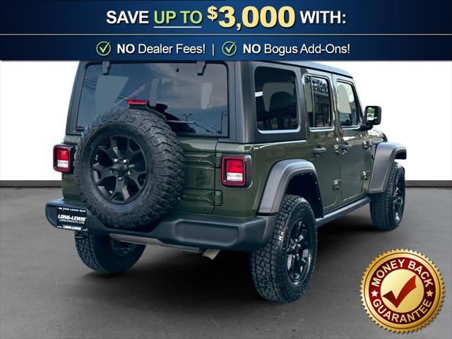 Used 2022 Jeep Wrangler Unlimited Willys Sport 4x4 For Sale in Muscle Shoals, AL