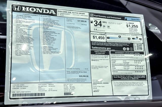 2026 Honda Civic Sport