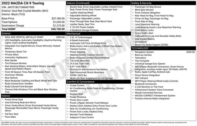 Used 2022 Mazda CX-9 Touring For Sale in Muscle Shoals, AL