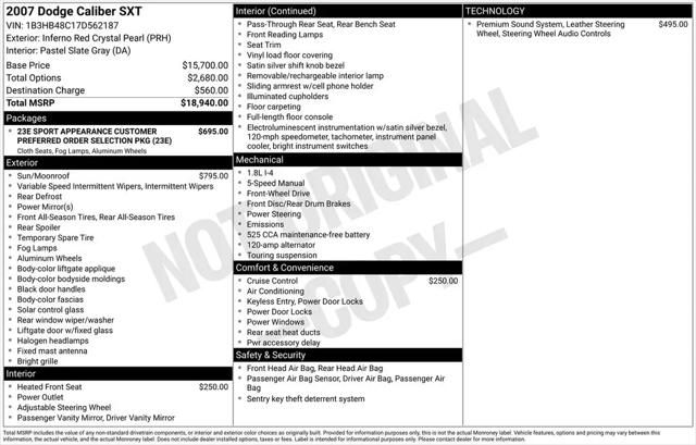 2007 Dodge Caliber SXT for sale in Provo, UT