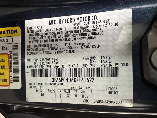 2019 Ford Fusion SE