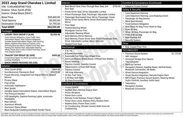 2023 Jeep Grand Cherokee L Limited 4x4