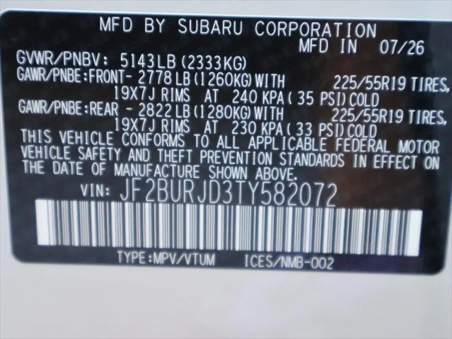 2026 Subaru Outback Touring XT