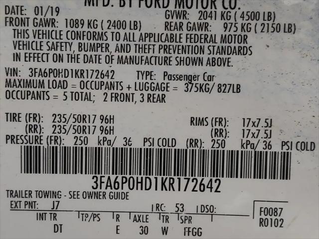 2019 Ford Fusion SE