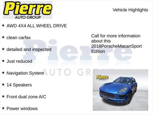 2018 Porsche Macan Sport Edition