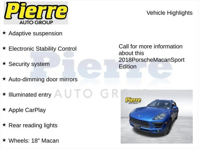 2018 Porsche Macan Sport Edition