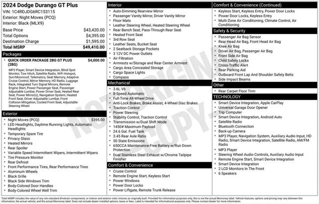 2024 Dodge Durango GT Plus AWD