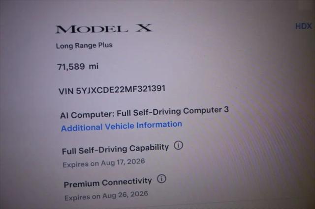2021 Tesla Model X Long Range Plus Dual Motor All-Wheel Drive