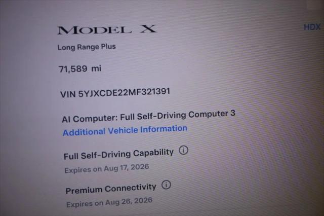 2021 Tesla Model X Long Range Plus Dual Motor All-Wheel Drive