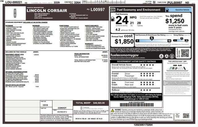 2023 Lincoln Corsair Standard for sale in Detroit, MI
