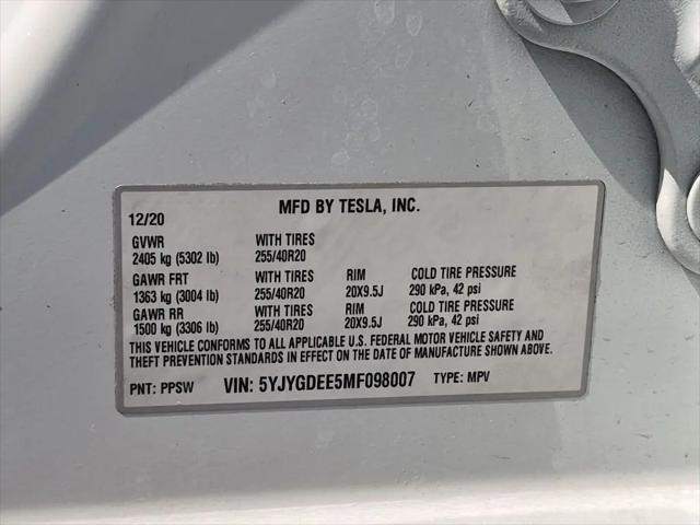 2021 Tesla Model Y Long Range Dual Motor All-Wheel Drive