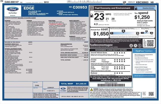 2019 Ford Edge SEL
