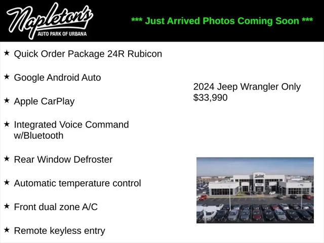2024 Jeep Wrangler 4-Door Rubicon 4x4 for sale in Urbana, IL