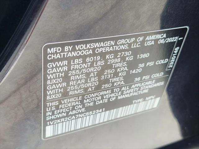 2022 Volkswagen Atlas 3.6L V6 SE w/Technology