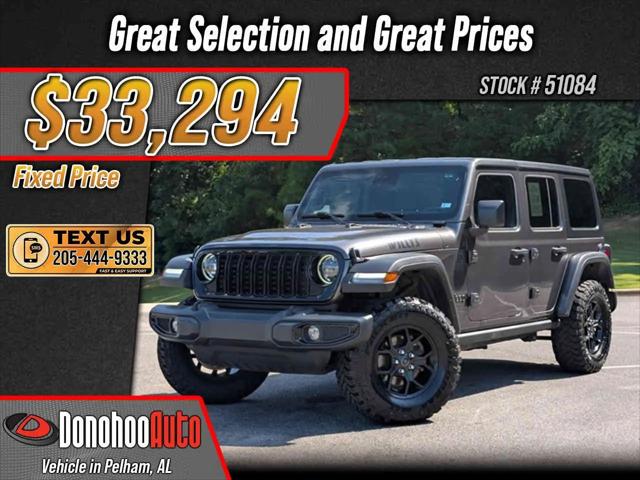 2024 Jeep Wrangler 4-Door Willys 4x4 for sale in Pelham, AL