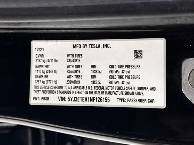2022 Tesla Model 3 Rear-Wheel Drive