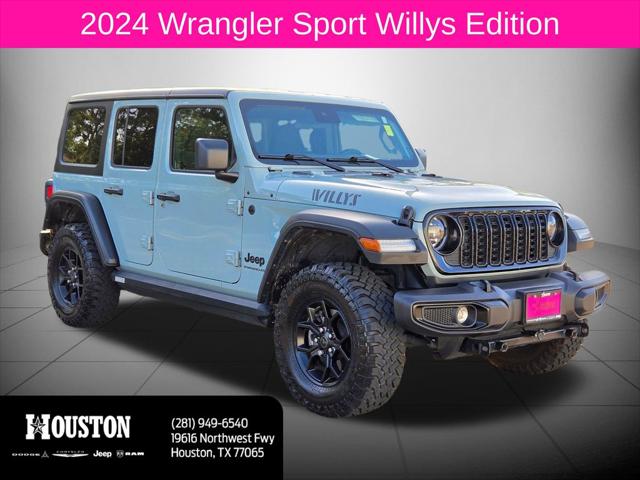 2024 Jeep Wrangler 4-Door Willys 4x4 for sale in Houston , TX