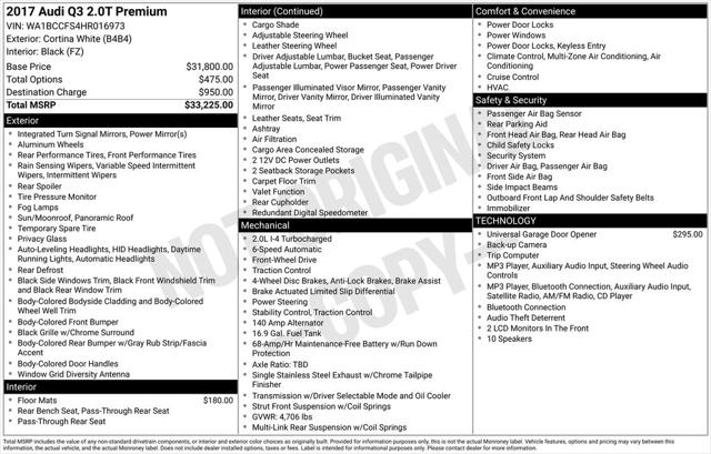 2017 Audi Q3 2.0T Premium for sale in Cincinnati, OH