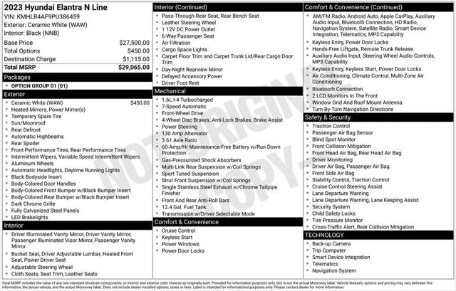 2023 Hyundai Elantra N Line 2023 Hyundai Elantra N Line