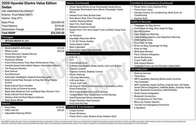 2020 Hyundai Elantra Value Edition for sale in Cincinnati, OH