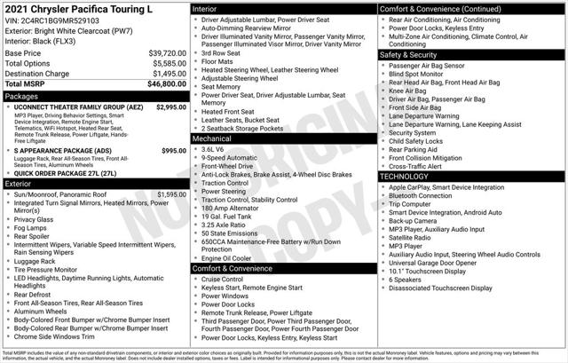 2021 Chrysler Pacifica Touring L
