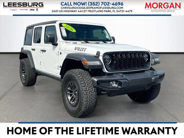 2026 Jeep Wrangler 4-Door Willys 4x4 for sale in Fruitland Park, FL