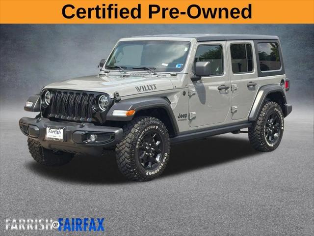 2022 Jeep Wrangler Unlimited Willys 4x4 for sale in Fairfax, VA