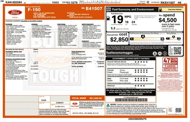 Used 2024 Ford F-150 XLT For Sale in Muscle Shoals, AL