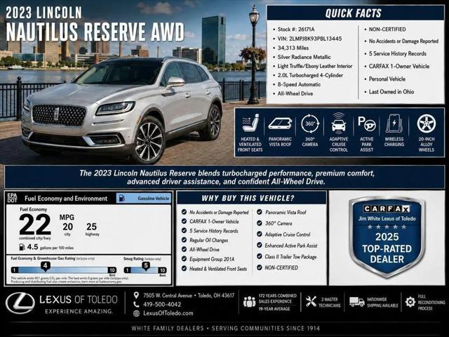 2023 Lincoln Nautilus Reserve for sale in Toledo, OH