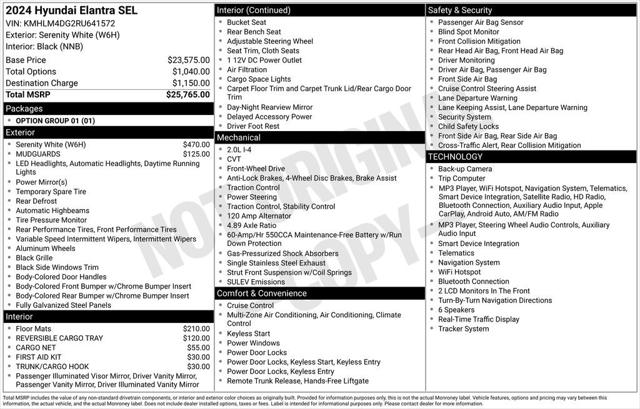 2024 Hyundai Elantra SEL 2024 Hyundai Elantra SEL