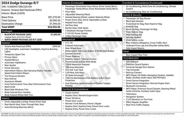 2024 Dodge Durango R/T RWD