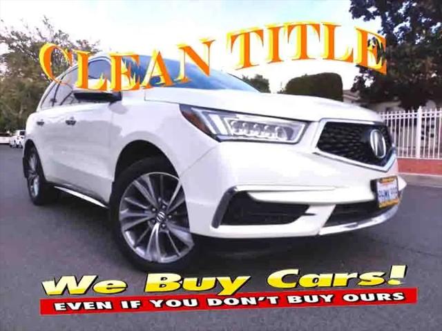 2018 Acura MDX w/Technology Package  AcuraWatch Plus Pkg for sale in North Hollywood, CA