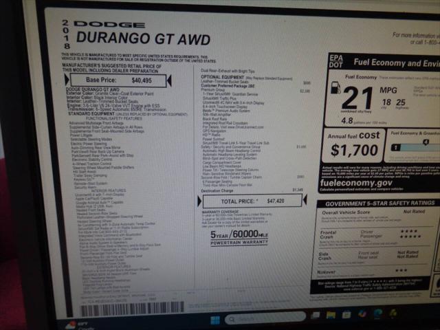 2018 Dodge Durango GT AWD