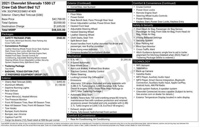 2021 Chevrolet Silverado 1500 2WD Crew Cab Short Bed LT for sale in Austin, TX
