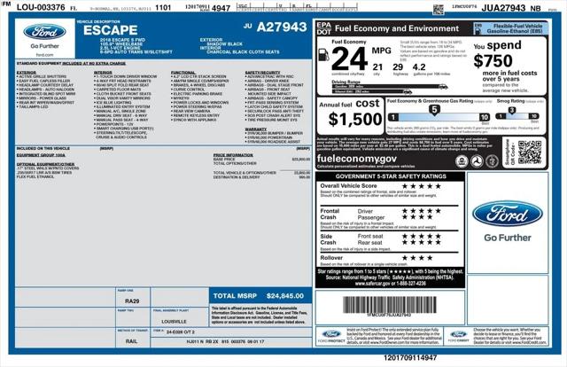 2018 Ford Escape S 2018 Ford Escape S